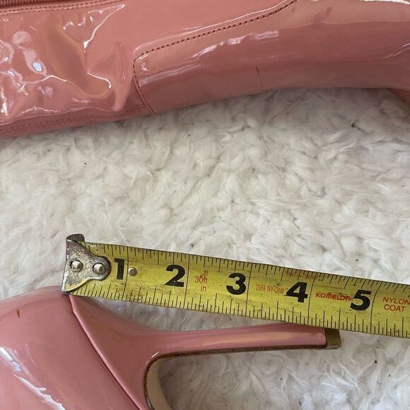 Steve Madden Synthetic Patent Pink Vanquish Tigh high  heels boots size10M - Picture 7 of 15